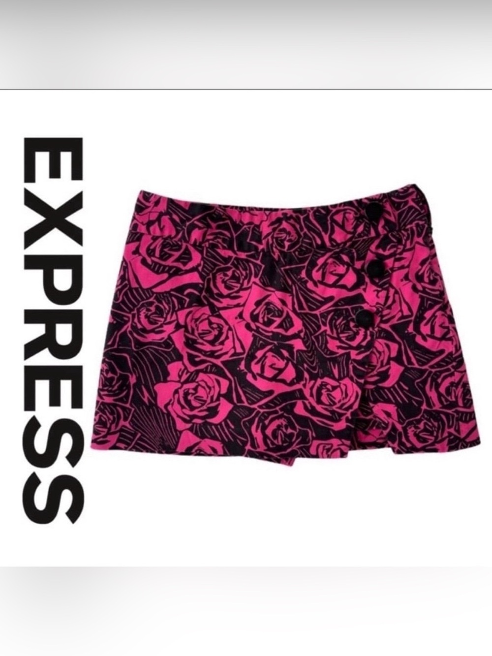 NWOT Express Design Studio Rosebud Mini Skort Size 4 PRICE FIRM